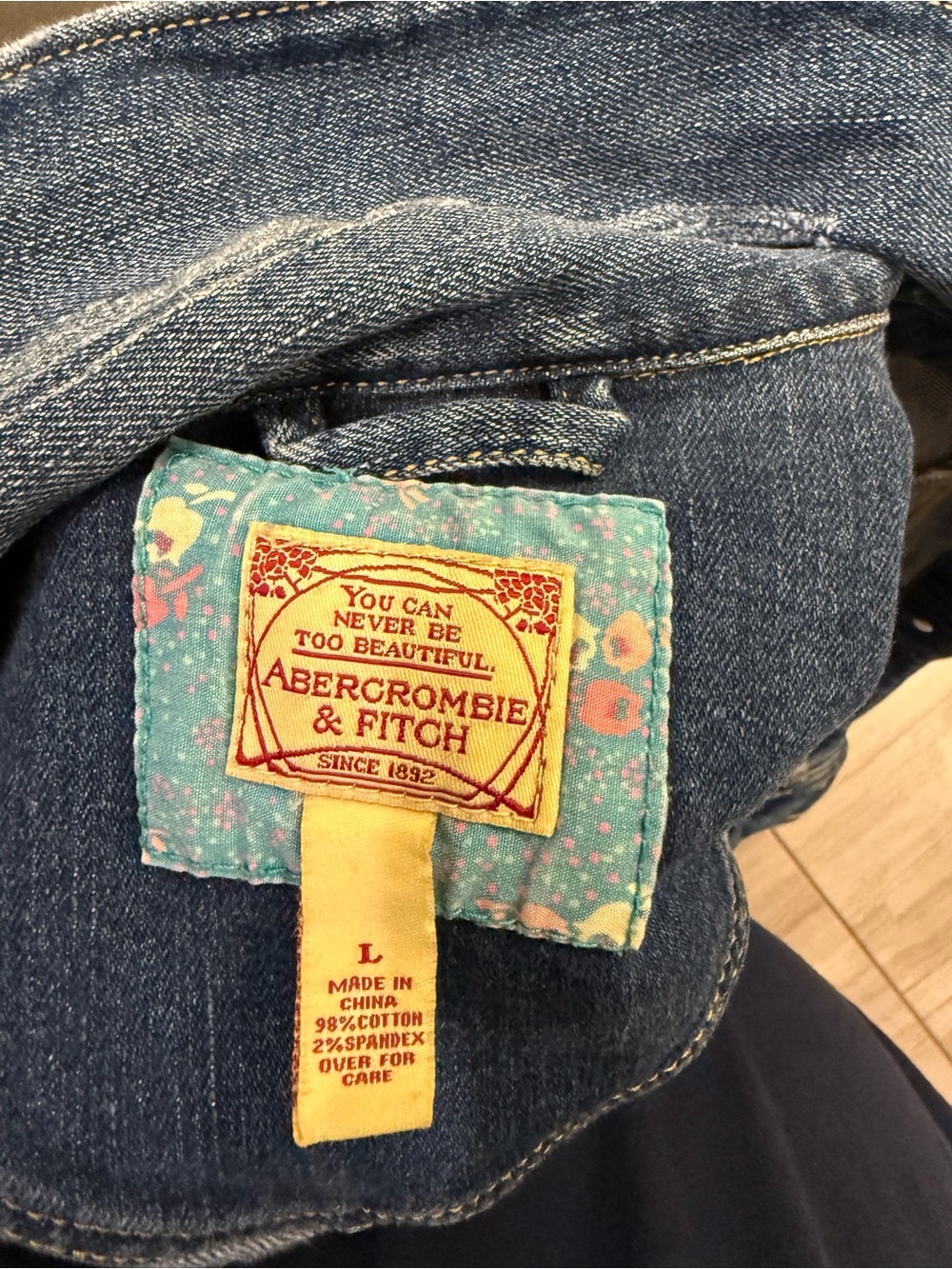 Abercrombie & Fitch Denim jacket Y2K - early 2000s style